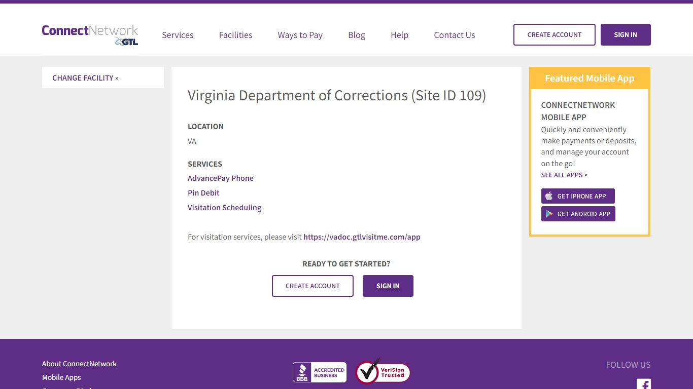Virginia Department of Corrections | ConnectNetwork